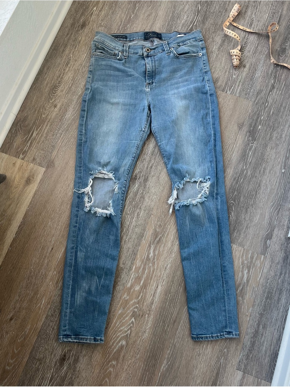 Lucky Brand Brooke Legging Jean Womens 4/27 Light Wash Distressed Skinny Jeans